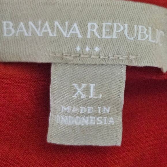 Banana Republic Orange Sleeveless Blouse Size XL - Picture 3 of 5
